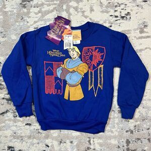 Disney Vintage Phoebus Hunchback Of Notre Dame Boys Sweatshirt Shirt Sz 5 NWT